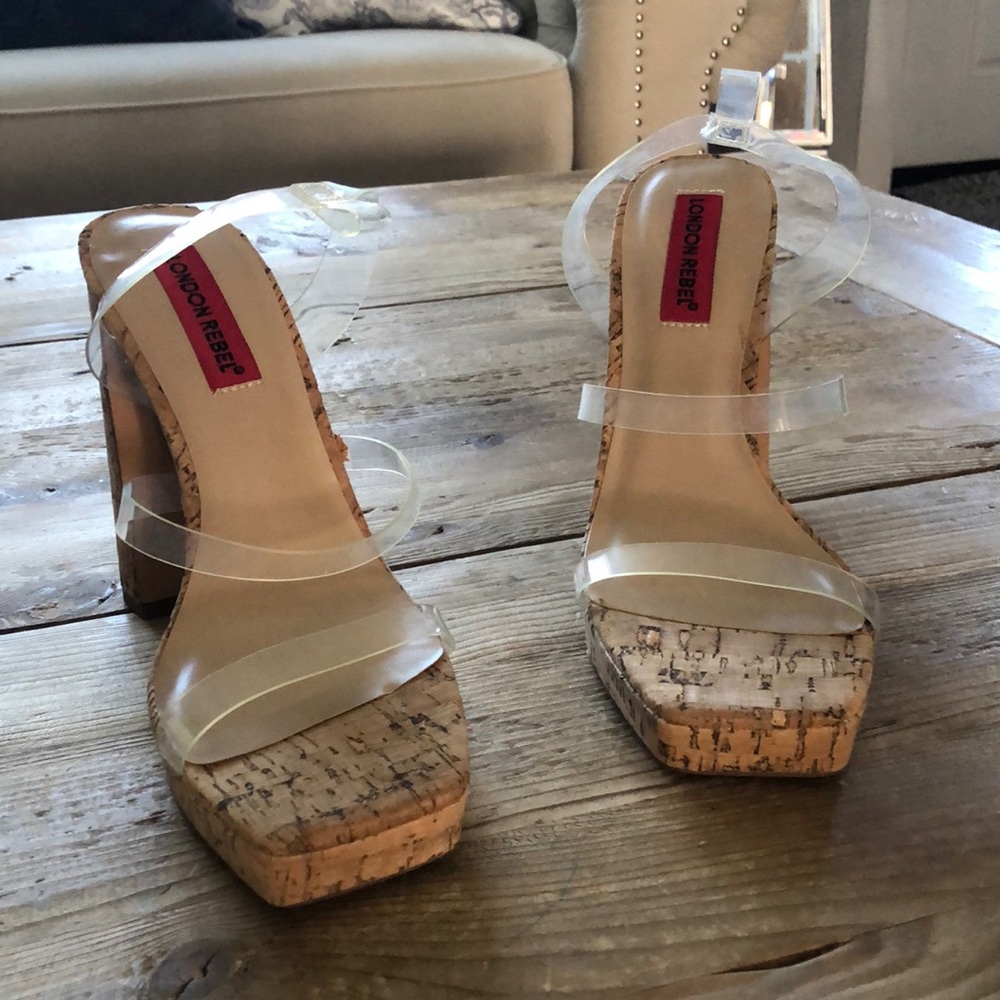 Corky wooden heel